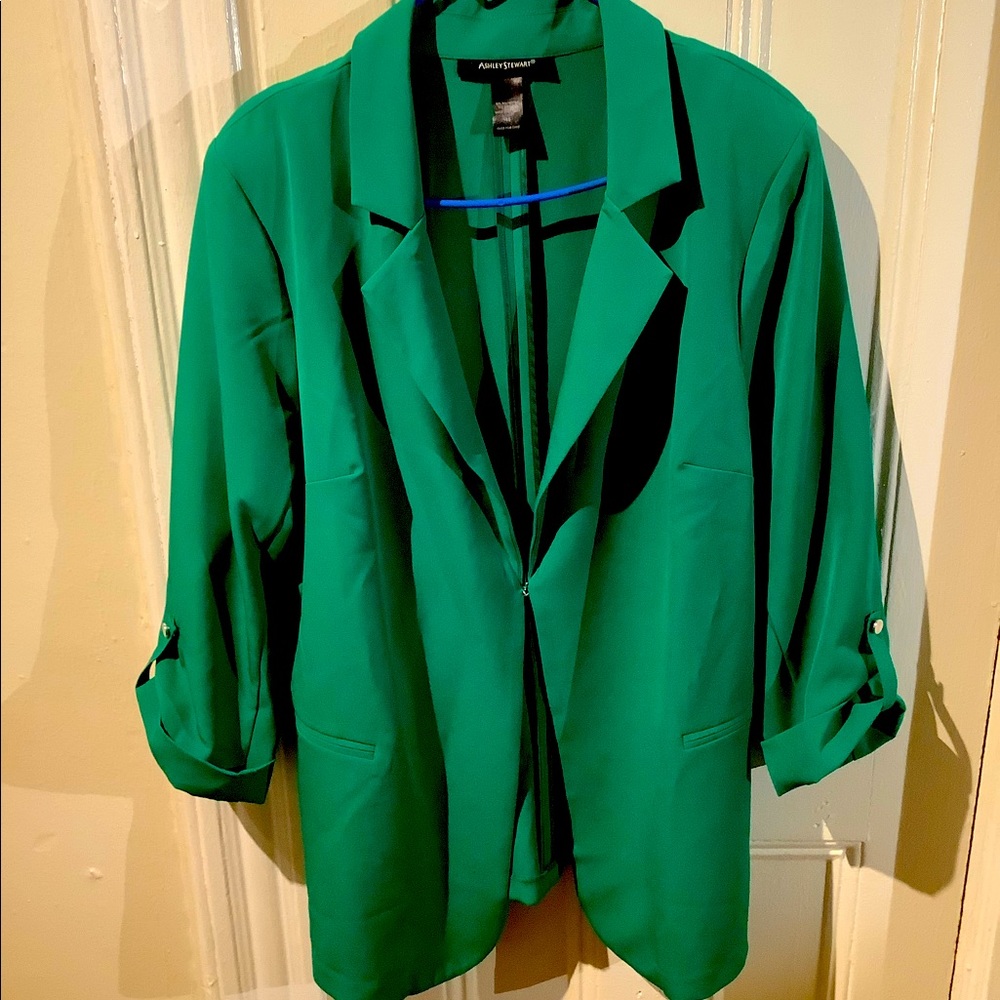 Green Ashley Stewart blazer